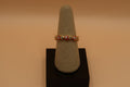 Red Heart Crystals Evil eye ring