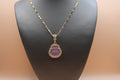 Light pink buddha necklace