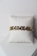 Men’s gold silver bracelet