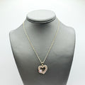 Pink Righnstones Small Crystals Heart