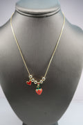 Strawberry heart necklace