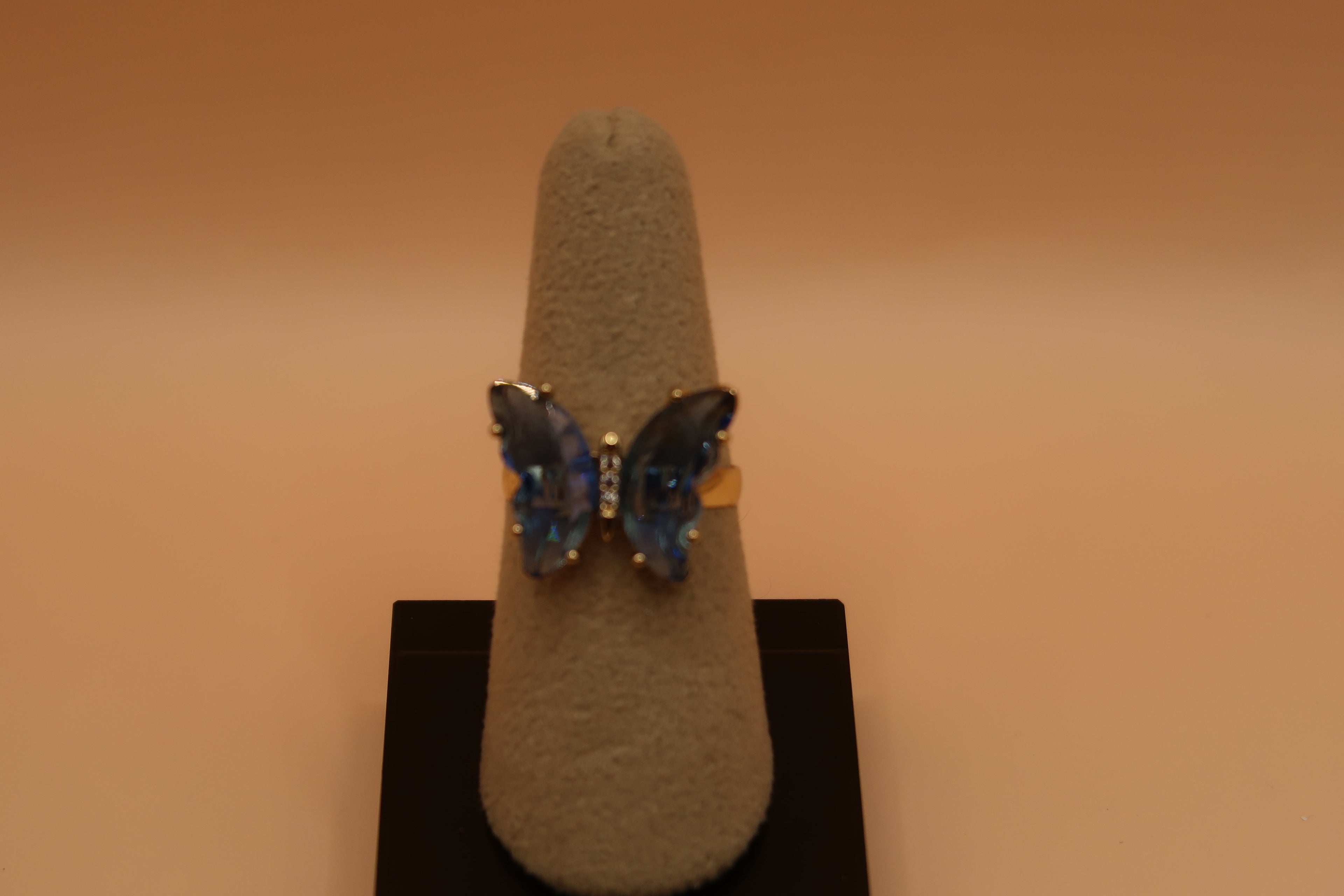 Blue Butterfly ring