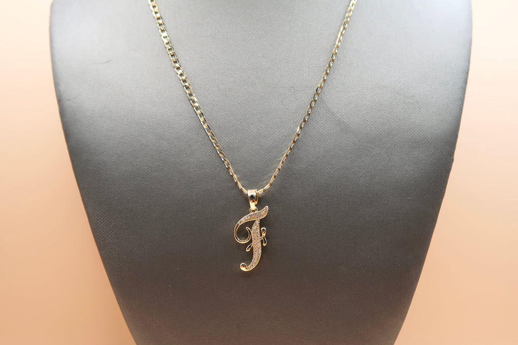 Cursive F Necklace