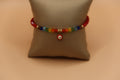 Red evil eye Rainbow Sparkle bracelet