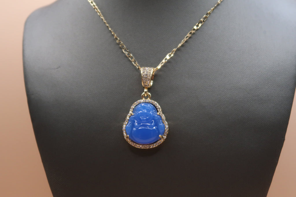Light blue Buddha Necklace