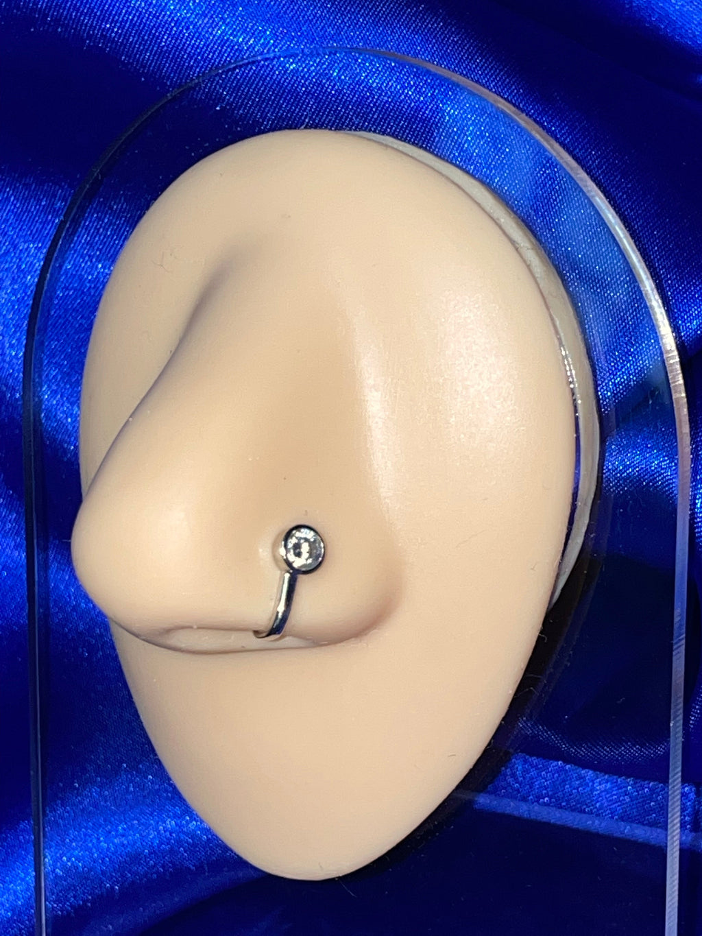 Round Diamond nose cuff ring